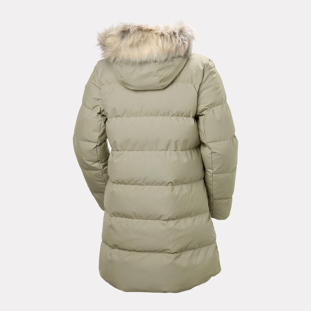 W BLOSSOM PUFFY PARKA, PEBBLE, XS