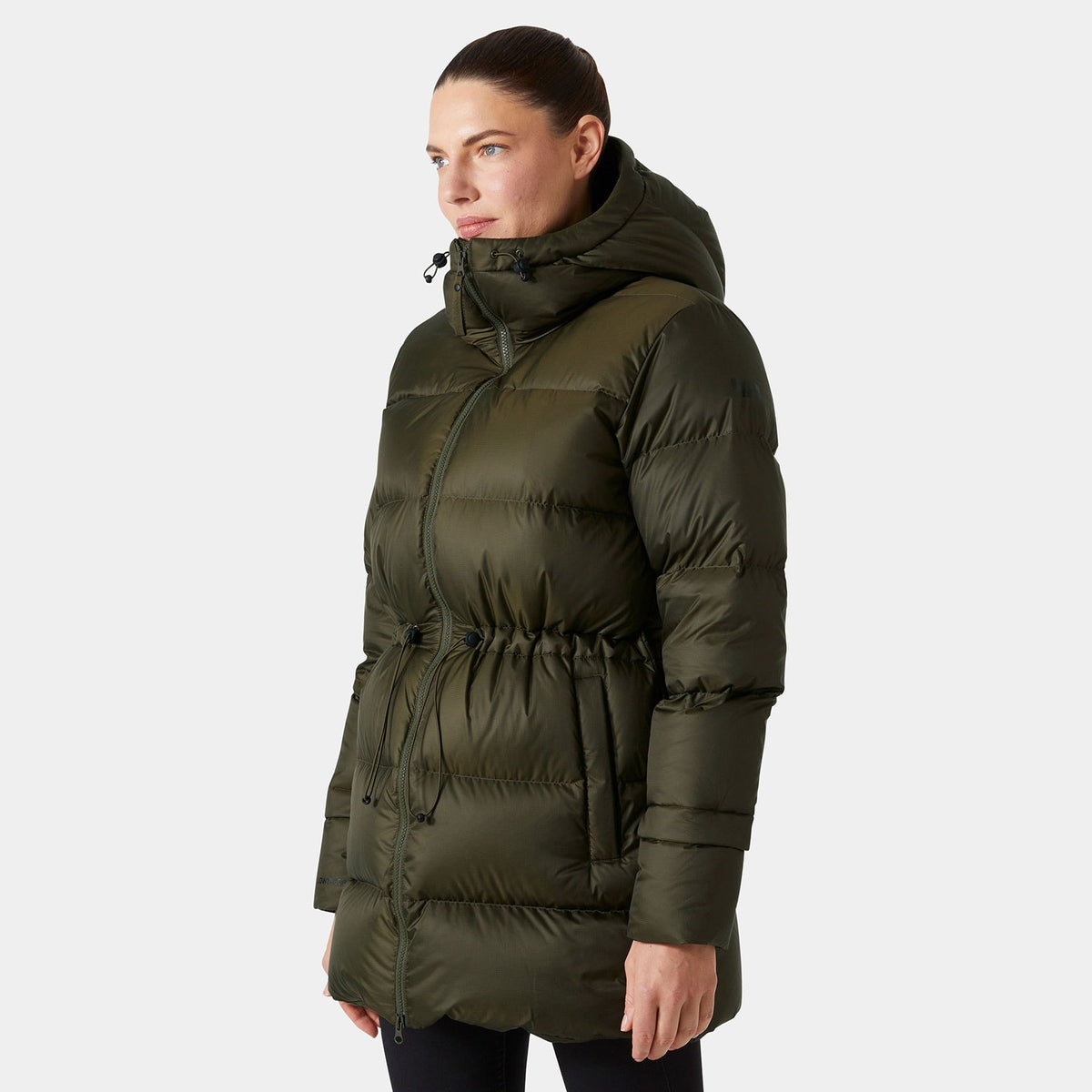 W ESSENCE DOWN PARKA, UTILITY GRE, M Main image