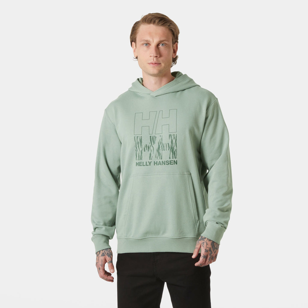 CORE GRAPHIC SWEAT HOODIE, EUCALYPTUS, L