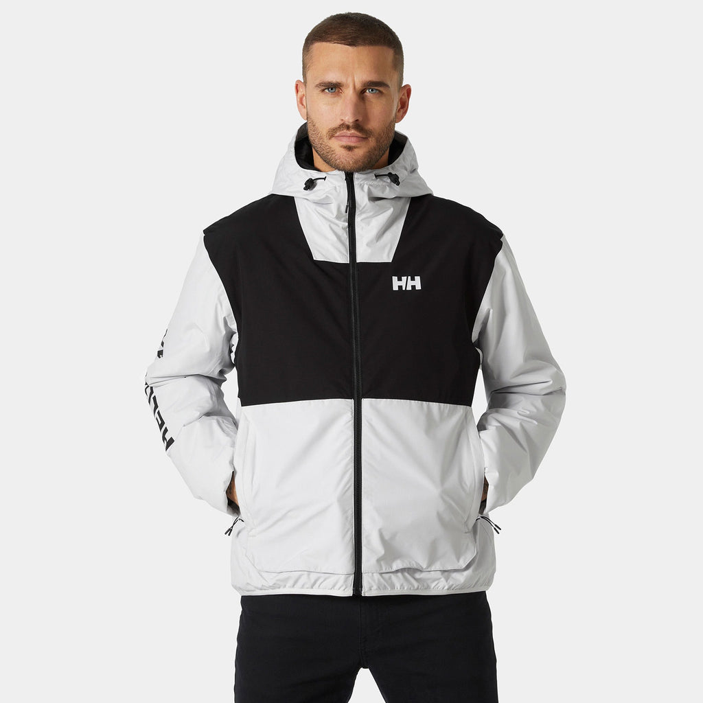 ERVIK INS RAIN JACKET, NIMBUS CLOU, XXL