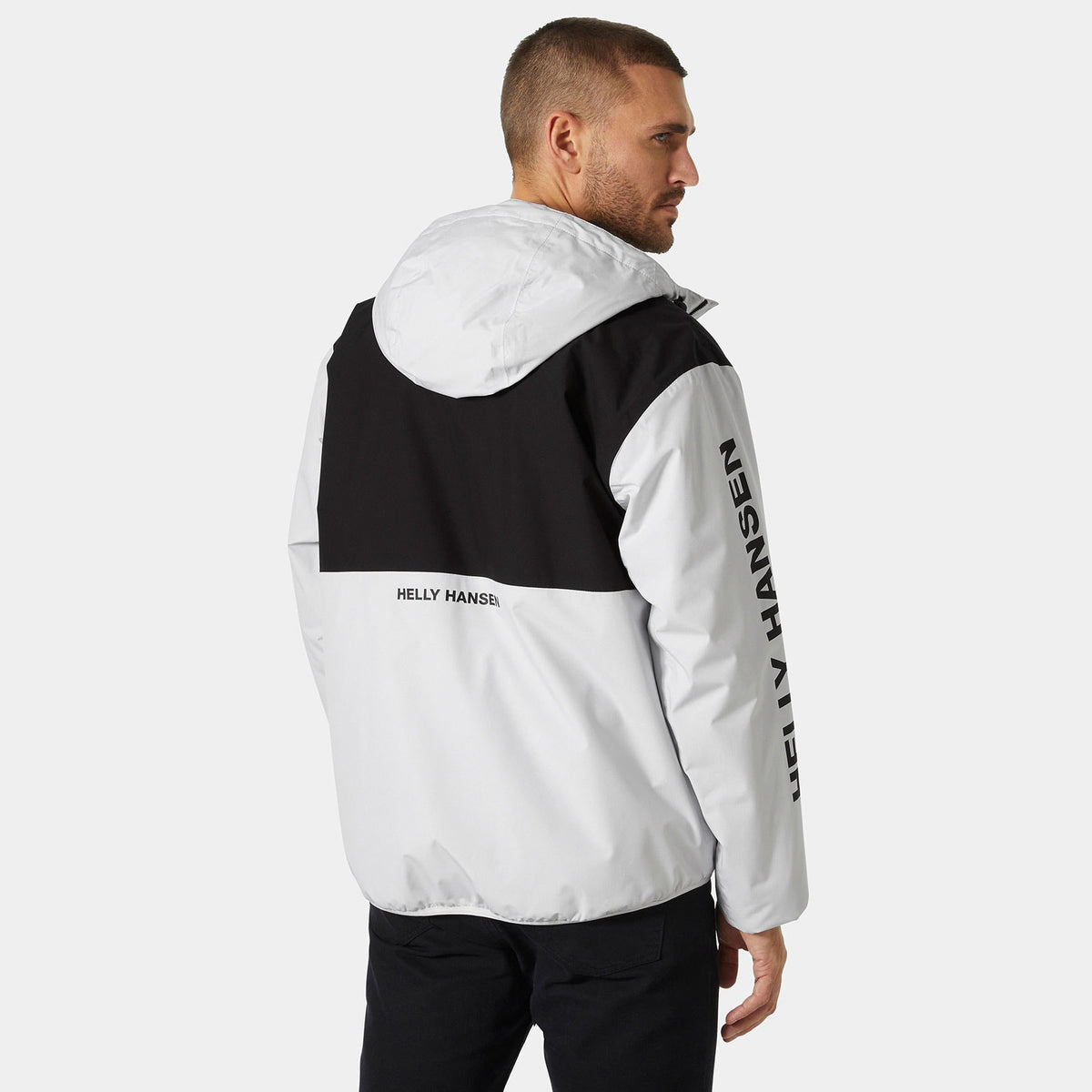 ERVIK INS RAIN JACKET, NIMBUS CLOU, XXL