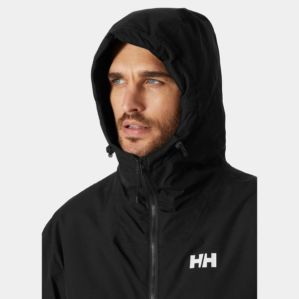 ERVIK INS RAIN JACKET, BLACK, L