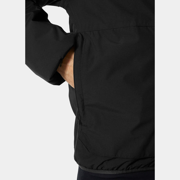 ERVIK INS RAIN JACKET, BLACK, L