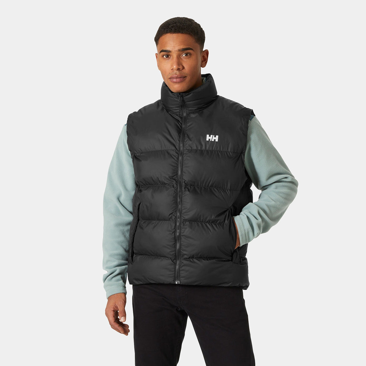 ACTIVE PUFFY VEST, BLACK, M Main image