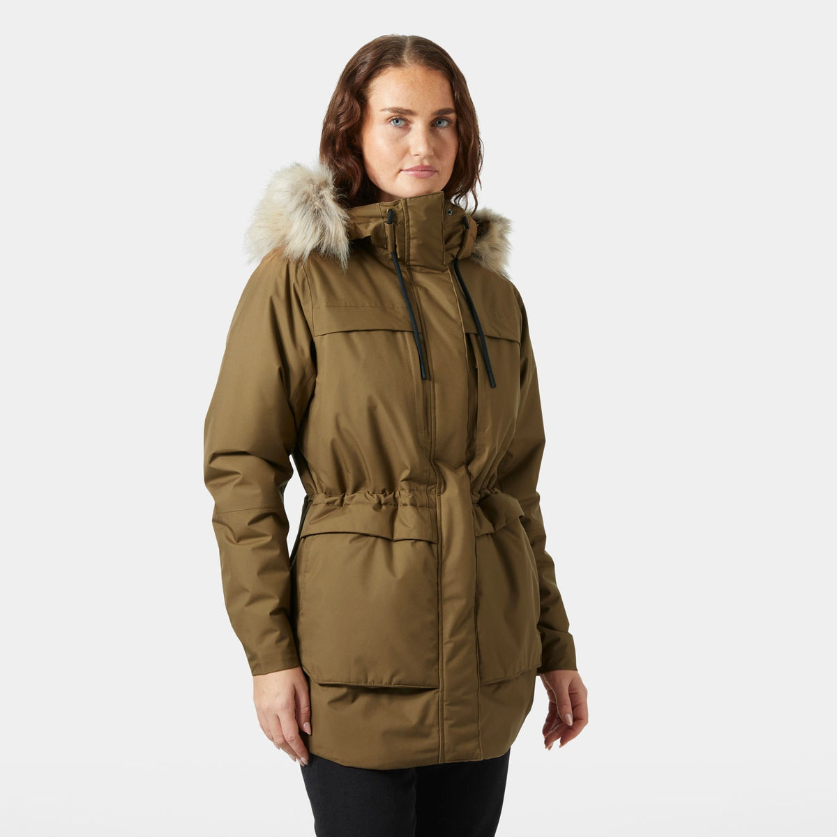 W COASTAL PARKA, SEPIA, XL