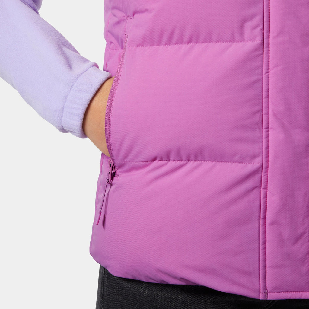 W ADORE PUFFY VEST, META PINK, L