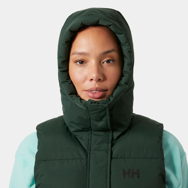 W ADORE PUFFY VEST, DARK JUNGLE, L