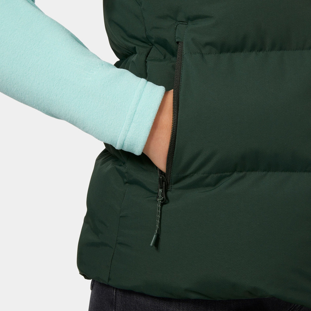 W ADORE PUFFY VEST, DARK JUNGLE, L
