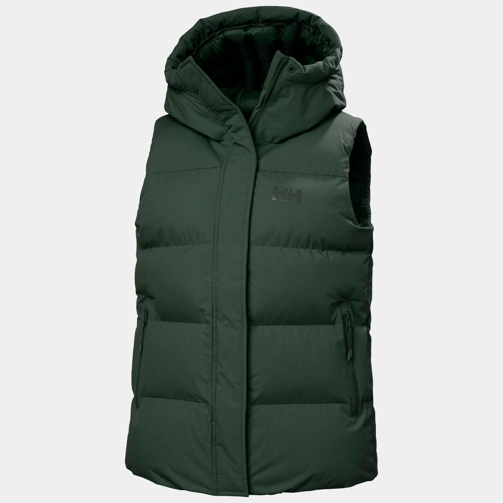 W ADORE PUFFY VEST, DARK JUNGLE, L