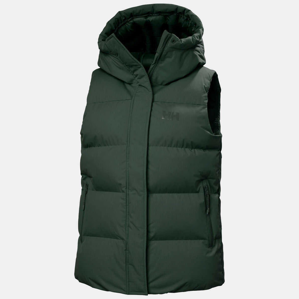 W ADORE PUFFY VEST, DARK JUNGLE, L