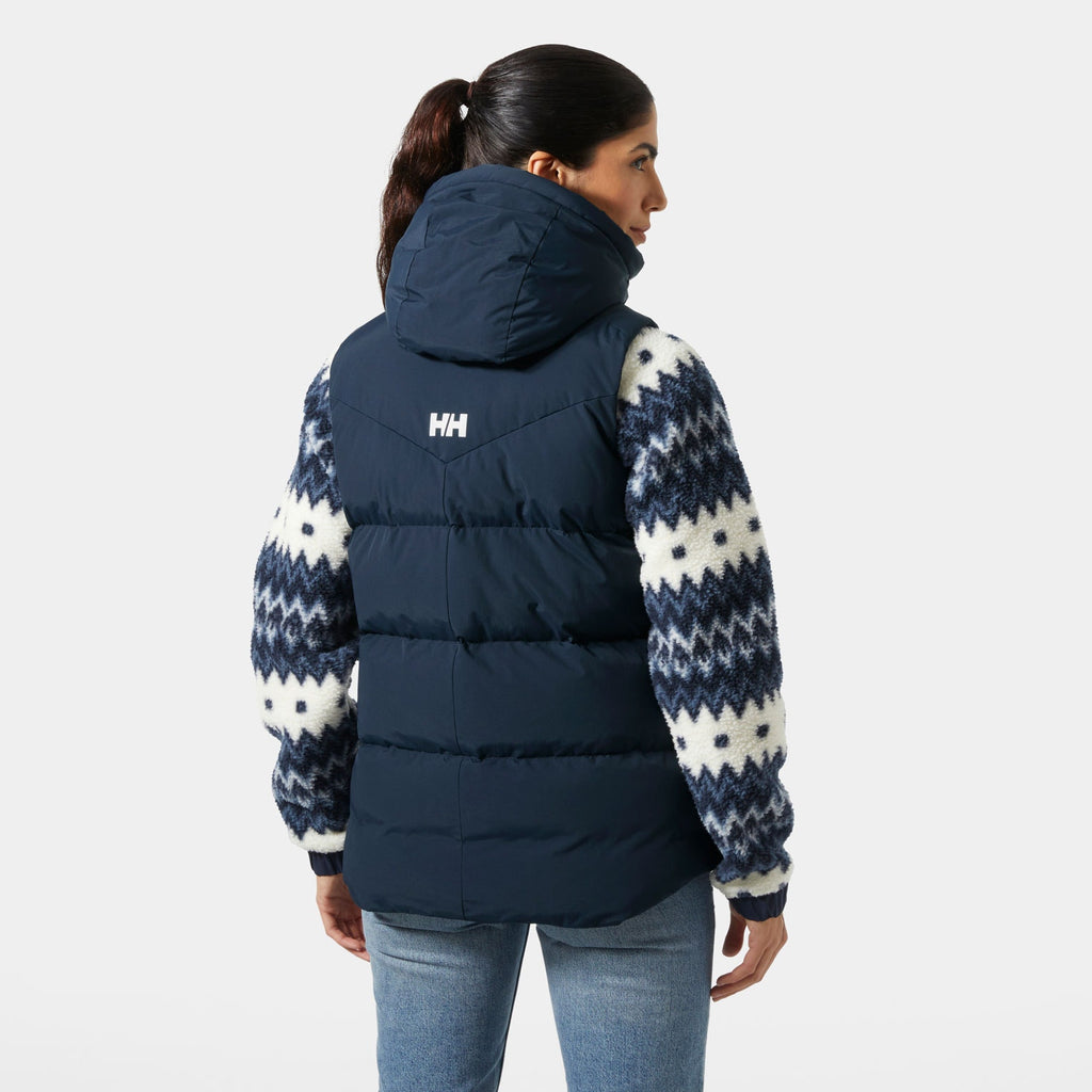 W ADORE PUFFY VEST, NAVY, L