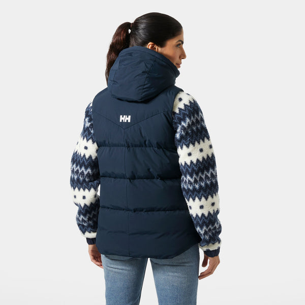 W ADORE PUFFY VEST, NAVY, L
