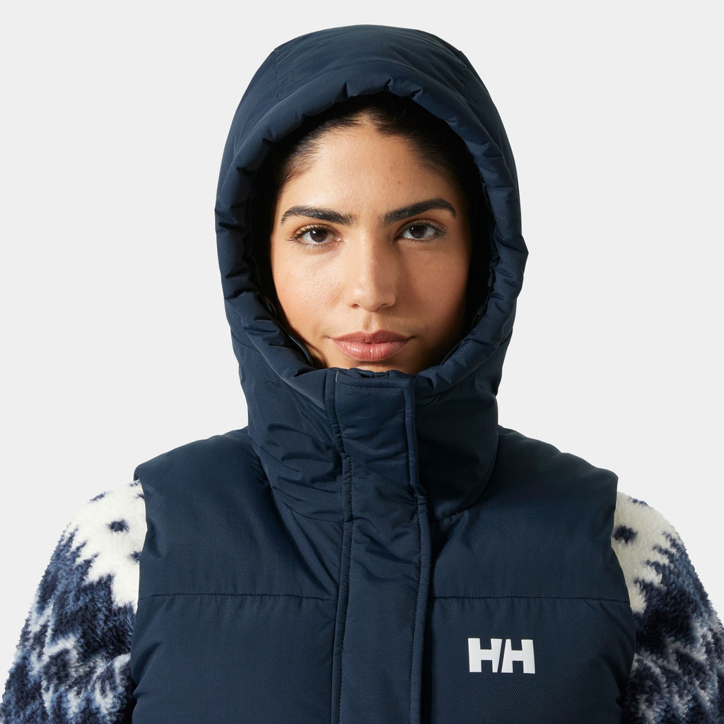 W ADORE PUFFY VEST, NAVY, L