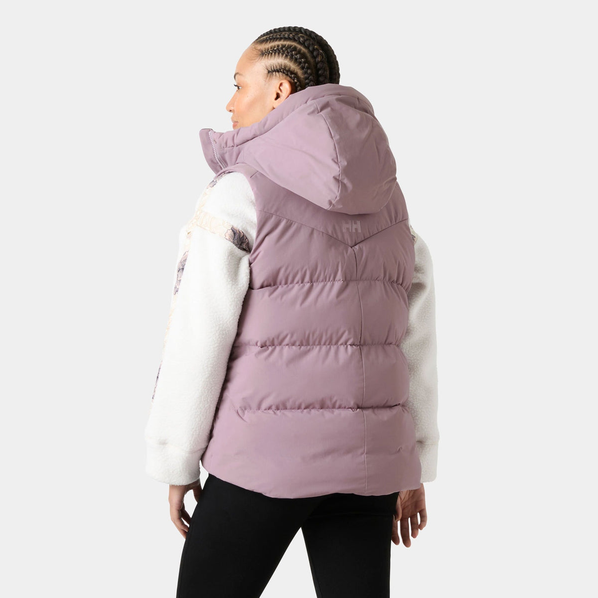 W ADORE PUFFY VEST, PURPLE CLAY, L