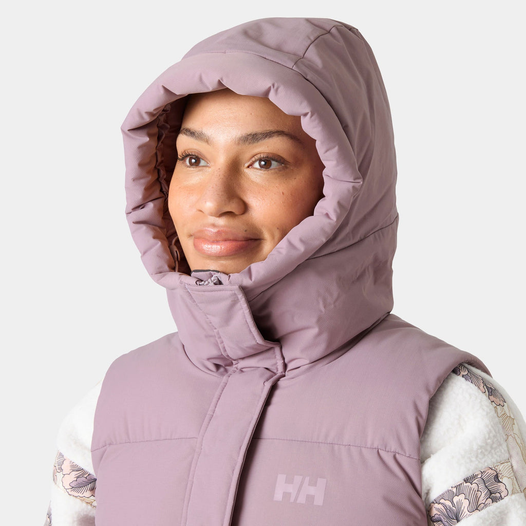 W ADORE PUFFY VEST, PURPLE CLAY, L