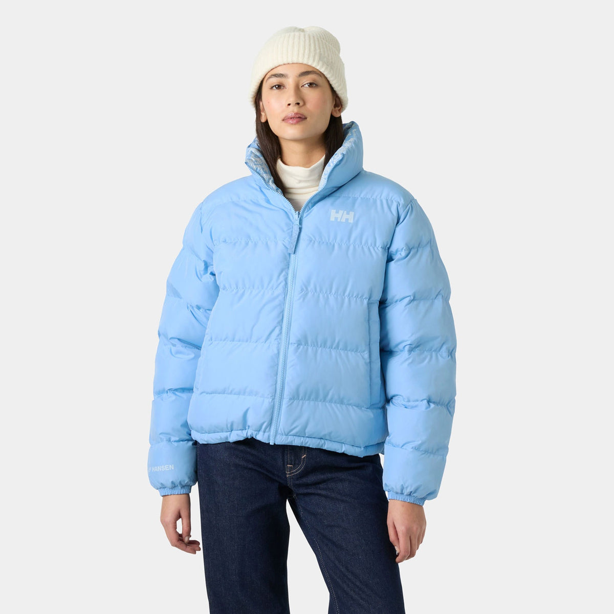 W YU 23 REVERSIBLE PUFFER, BRIGHT BLUE, L