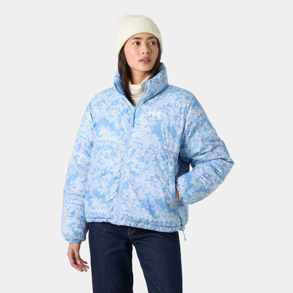 W YU 23 REVERSIBLE PUFFER, BRIGHT BLUE, L