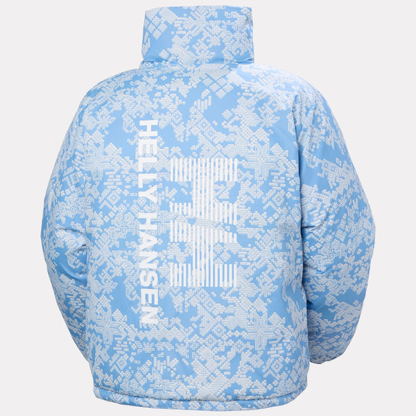 W YU 23 REVERSIBLE PUFFER, BRIGHT BLUE, L