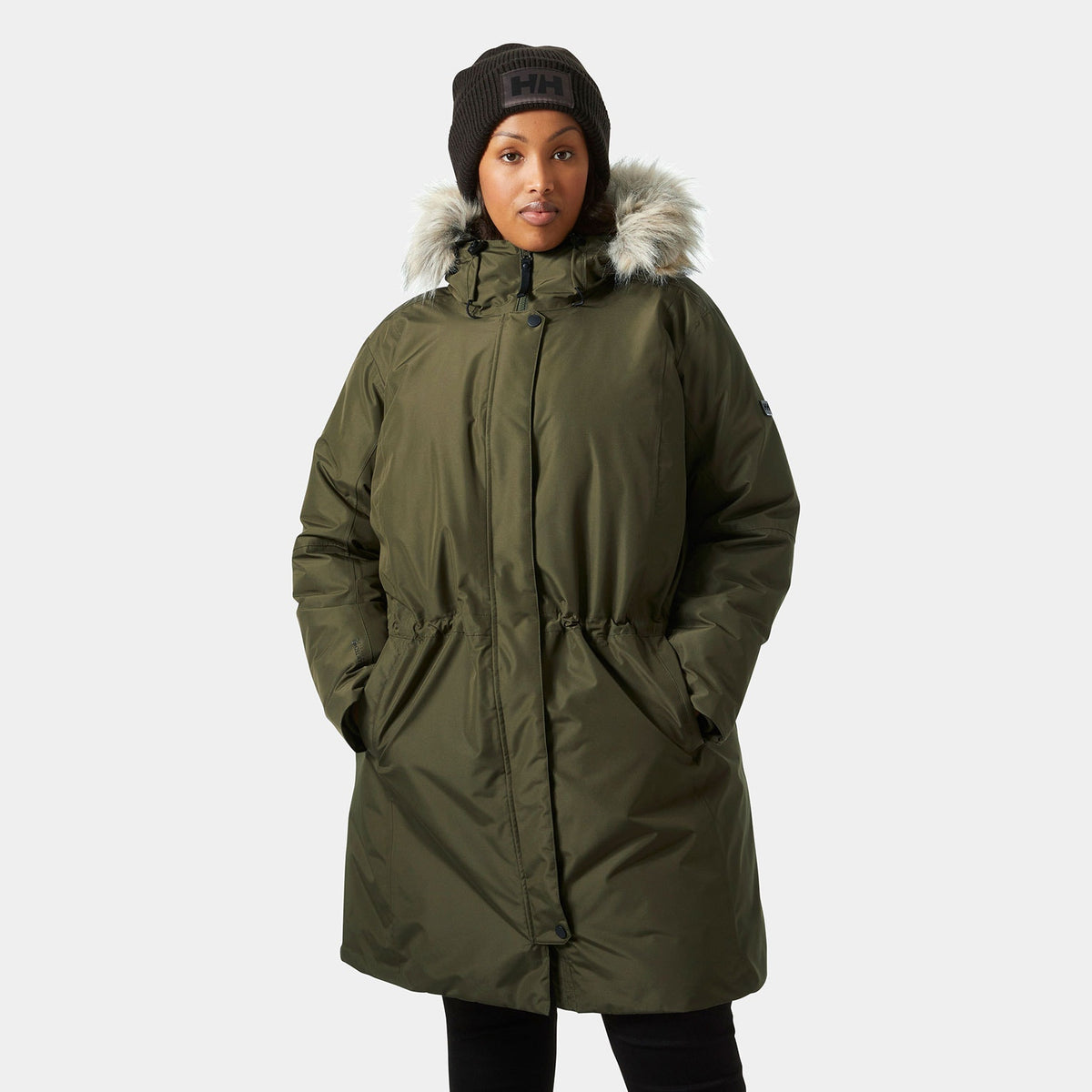 W SENJA PLUS PARKA, UTILITY GRE, 1X Main image