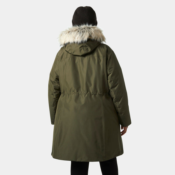 W SENJA PLUS PARKA, UTILITY GRE, 1X