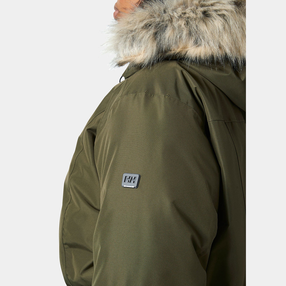 W SENJA PLUS PARKA, UTILITY GRE, 1X