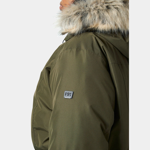 W SENJA PLUS PARKA, UTILITY GRE, 1X