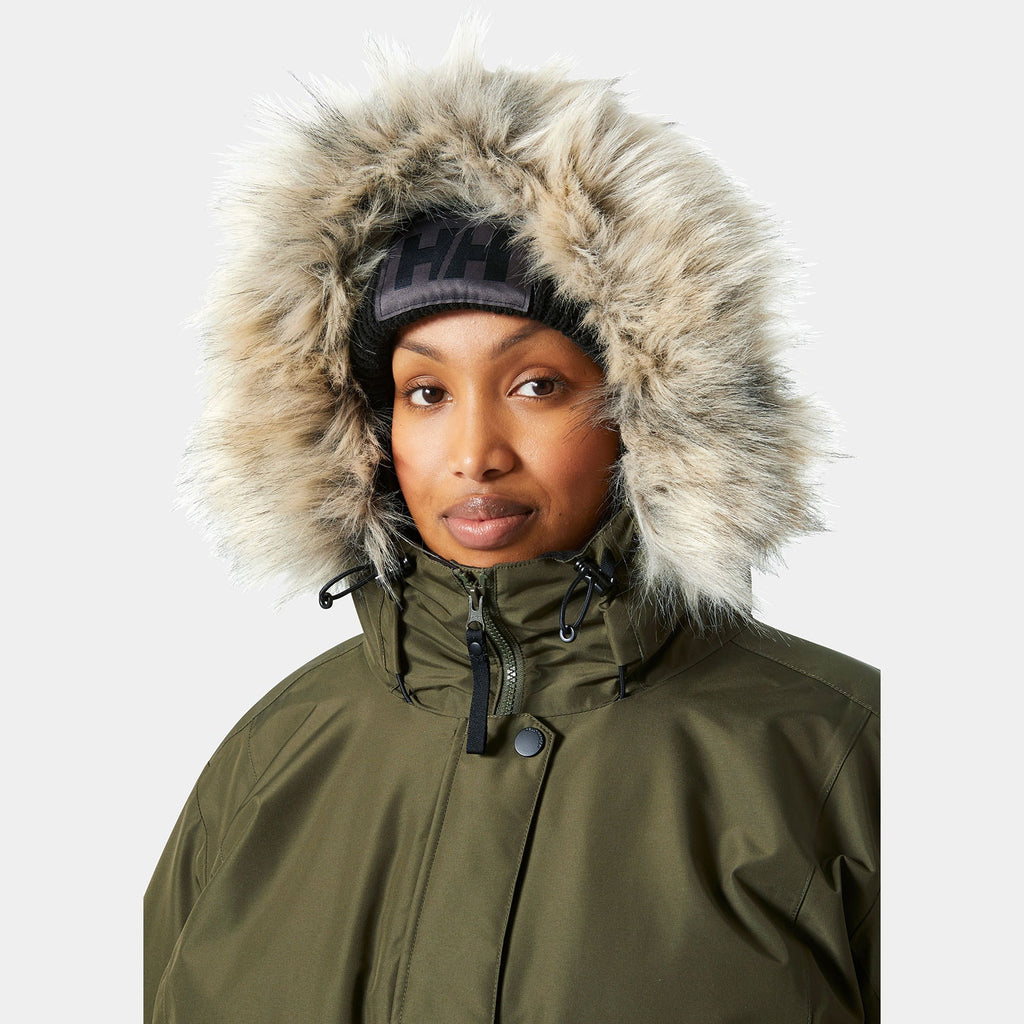 W SENJA PLUS PARKA, UTILITY GRE, 1X