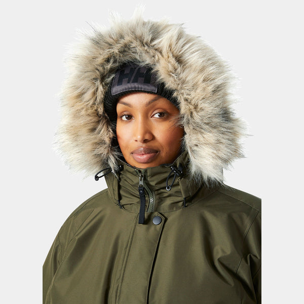 W SENJA PLUS PARKA, UTILITY GRE, 1X