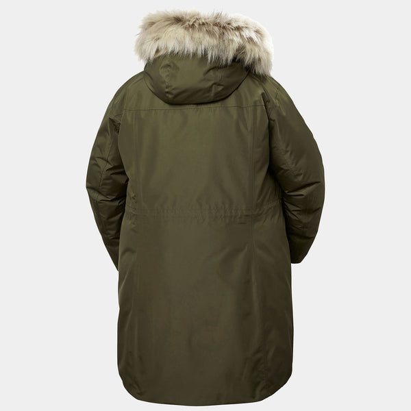 W SENJA PLUS PARKA, UTILITY GRE, 1X