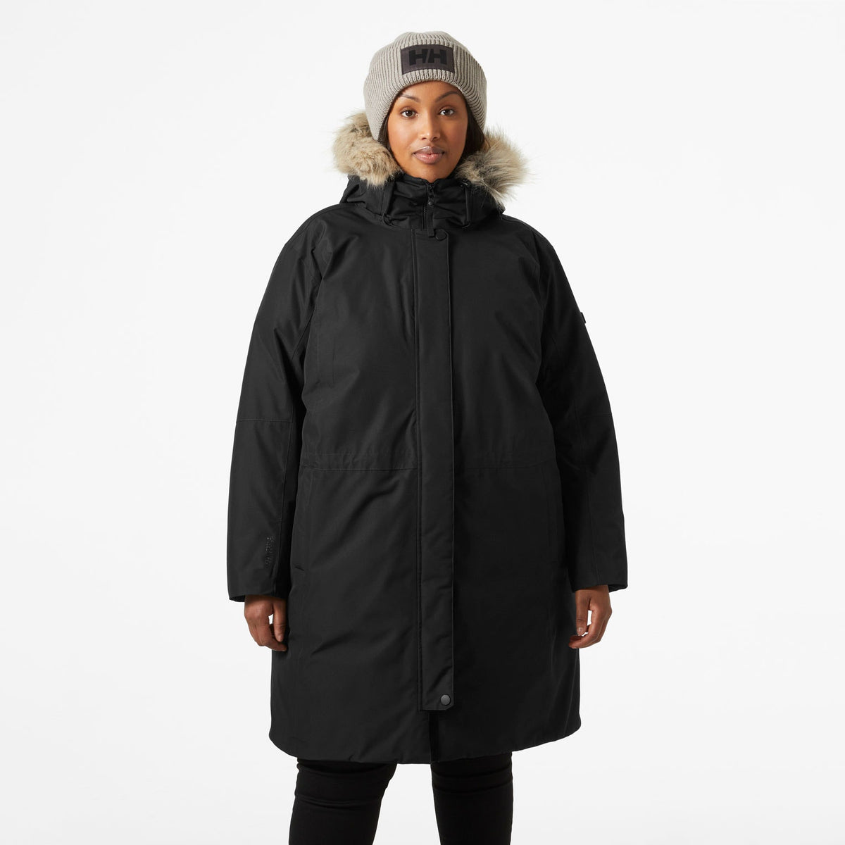 W SENJA PLUS PARKA, BLACK, 1X
