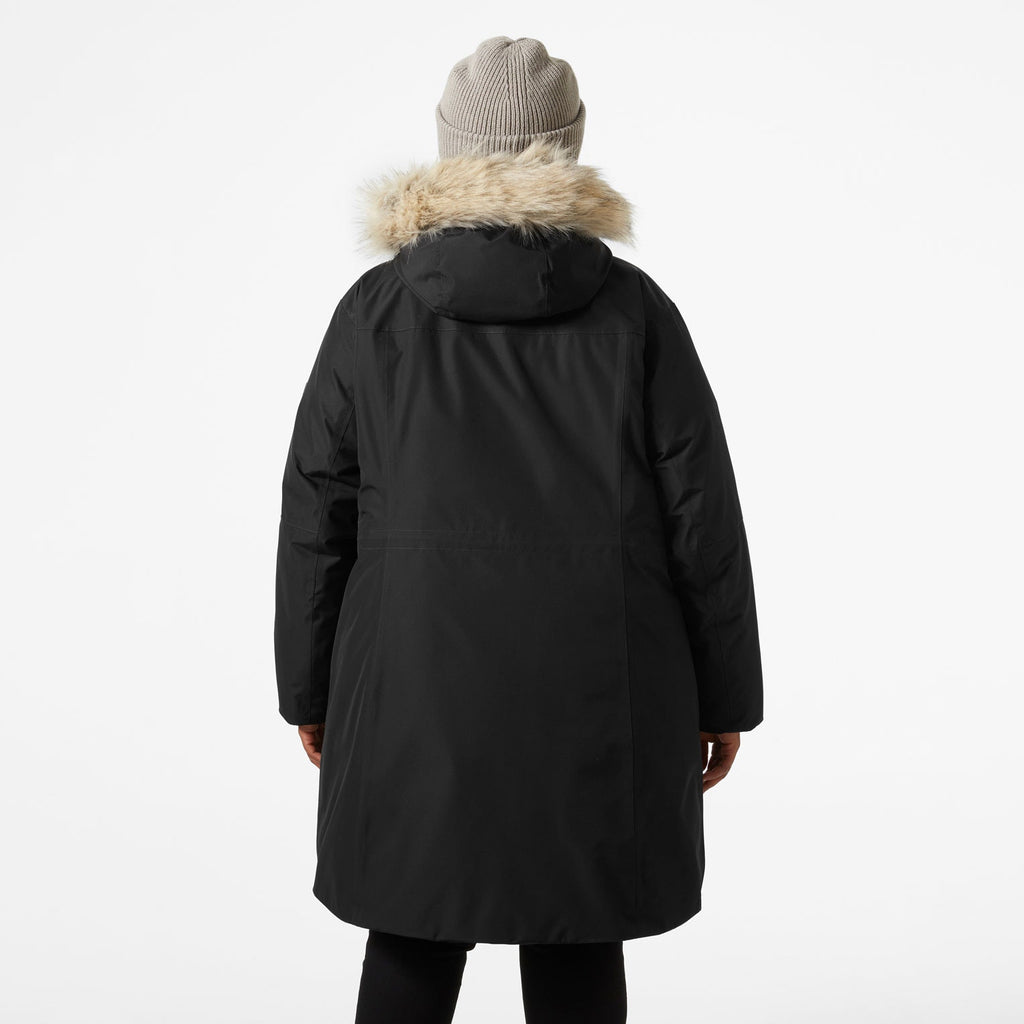 W SENJA PLUS PARKA, BLACK, 1X