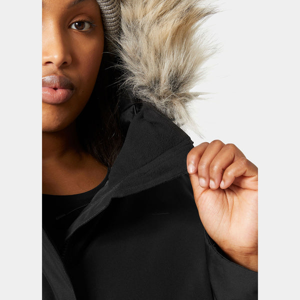 W SENJA PLUS PARKA, BLACK, 1X