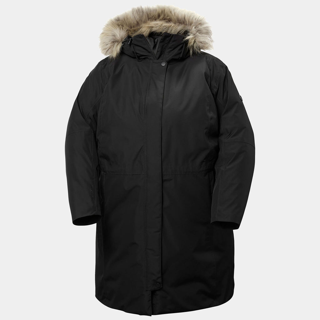 W SENJA PLUS PARKA, BLACK, 1X