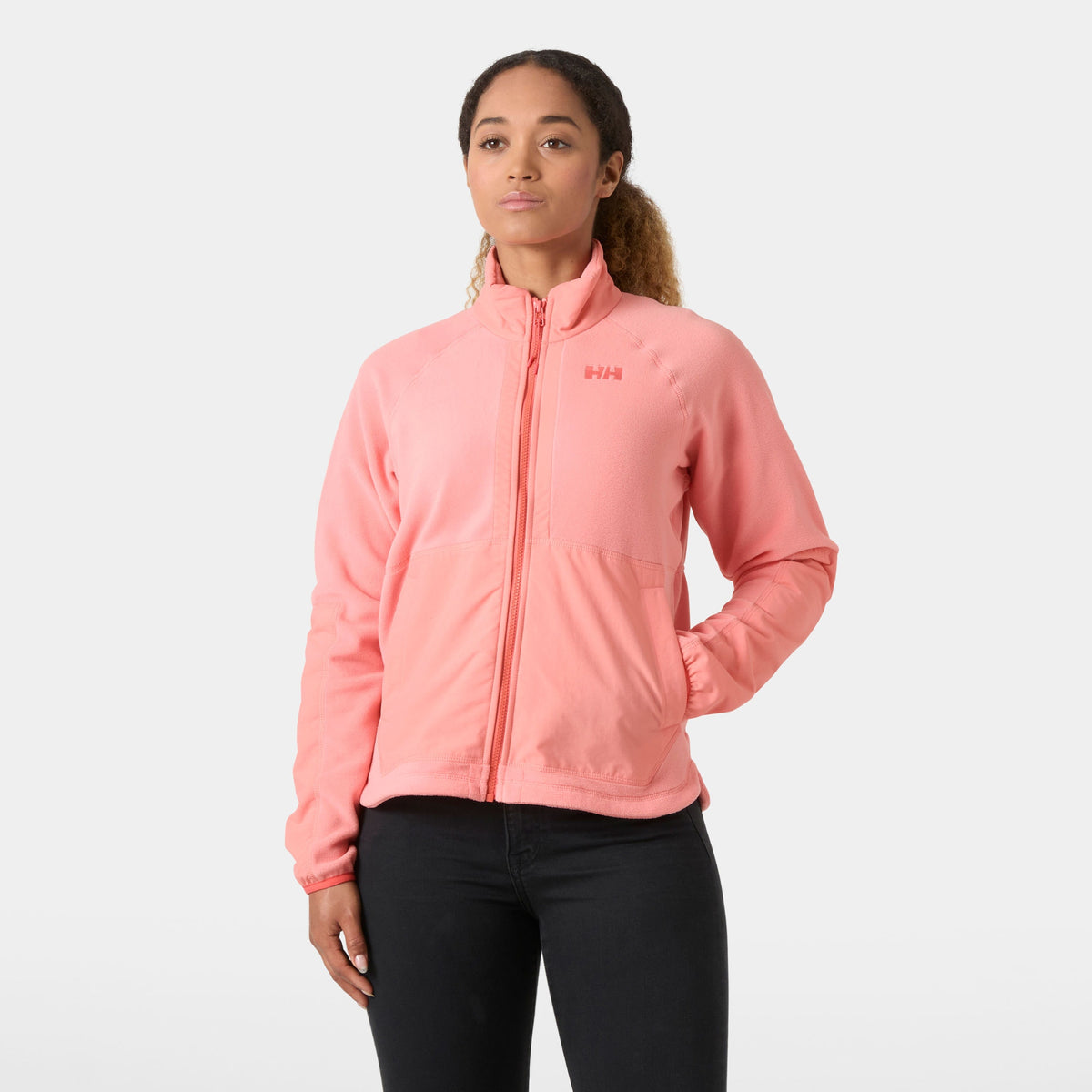 W RIG FLEECE JACKET, CORAL ALMON, L