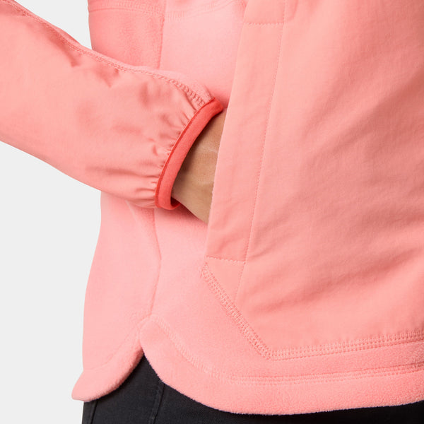 W RIG FLEECE JACKET, CORAL ALMON, L
