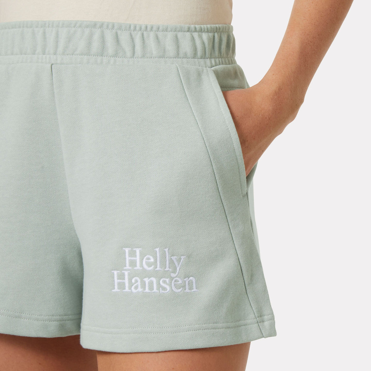 W CORE SWEAT SHORTS, GREEN MIST, S