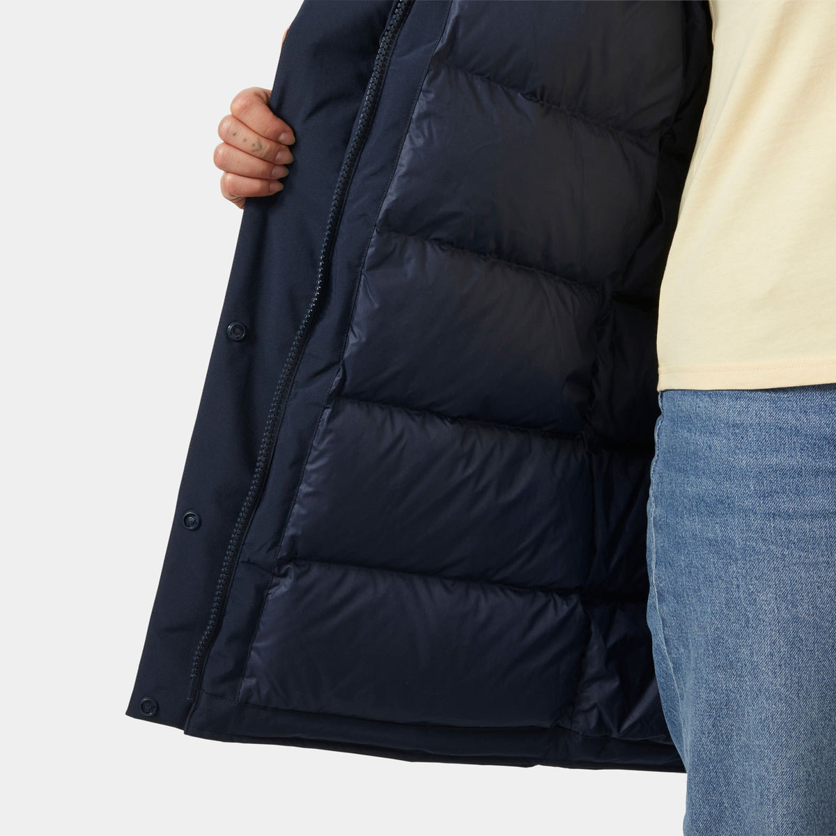 W URB PRO HT DOWN COAT, NAVY, L