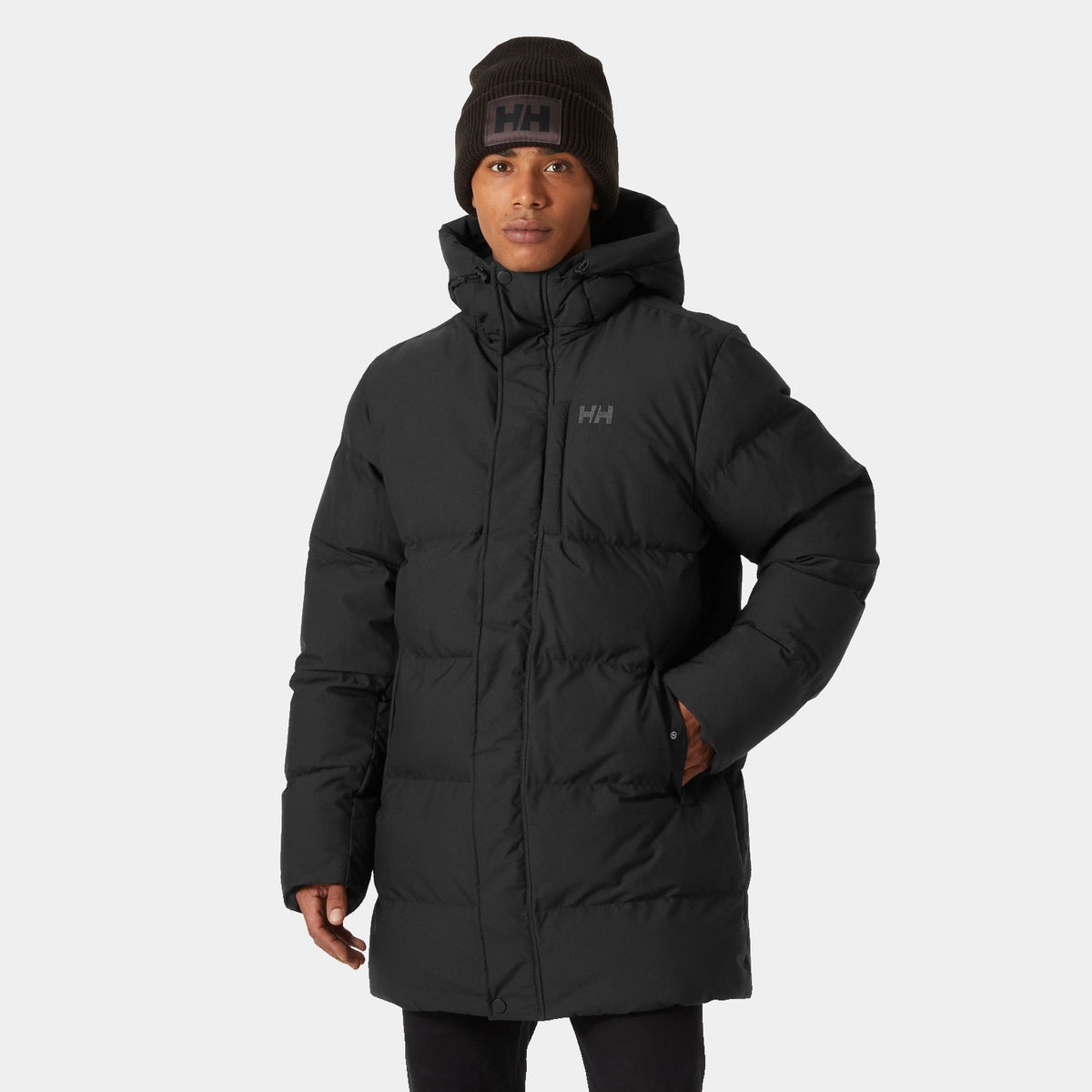ALBY PUFFY PARKA, BLACK, XXL