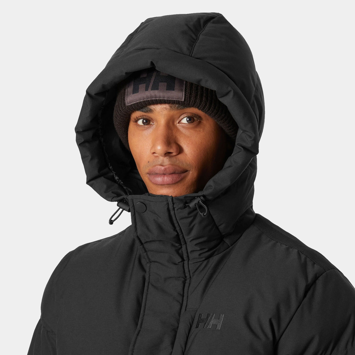 ALBY PUFFY PARKA, BLACK, XXL
