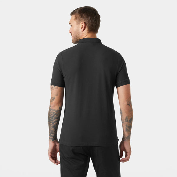 CREWLINE POLO, BLACK, XXL