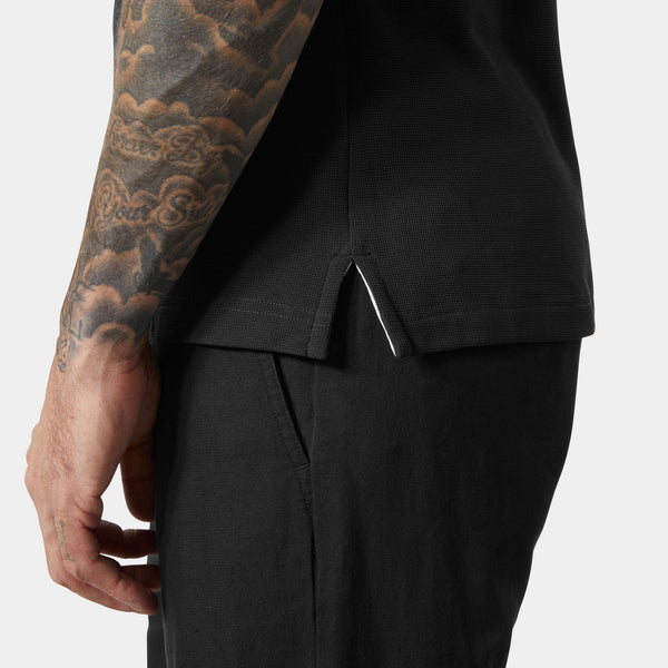 CREWLINE POLO, BLACK, XXL