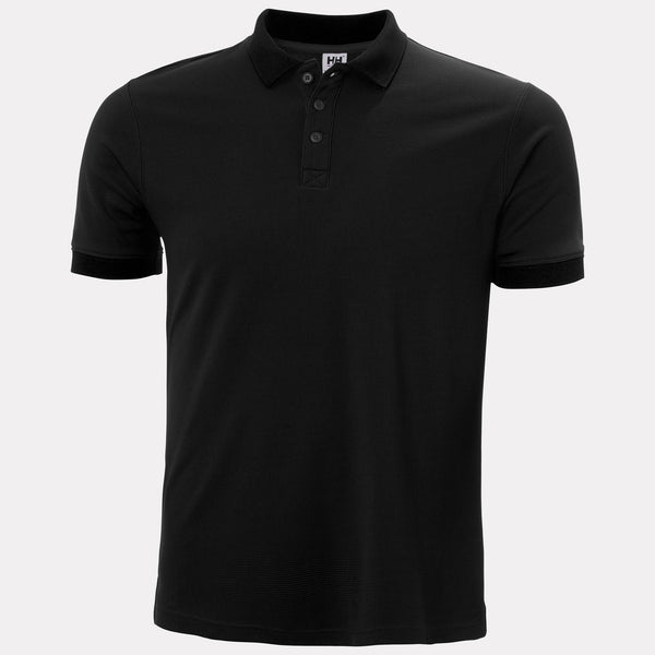 CREWLINE POLO, BLACK, XXL