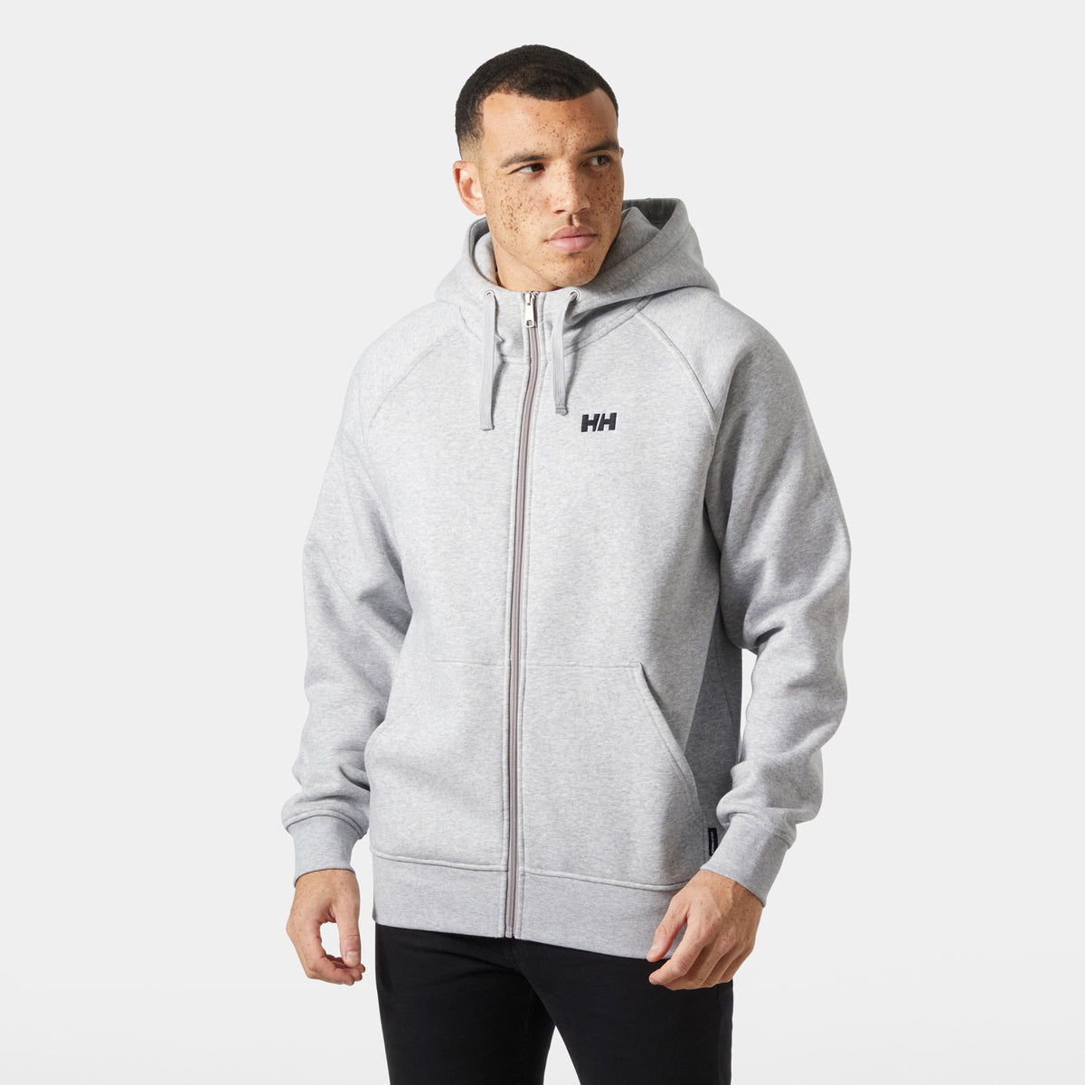 ELEVATE FZ HOODIE, GREY MELANG, XXL