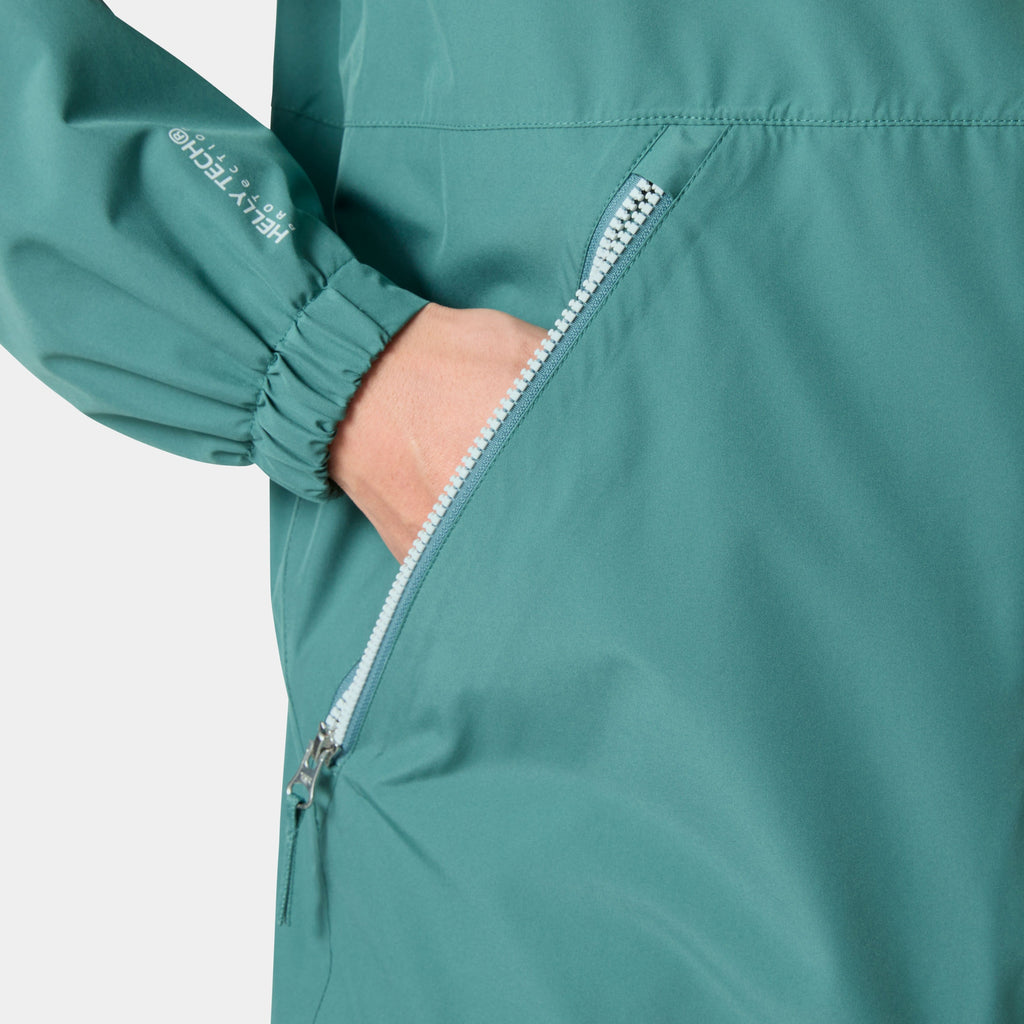 SANDOY RAIN JACKET, OPAL GREEN, L