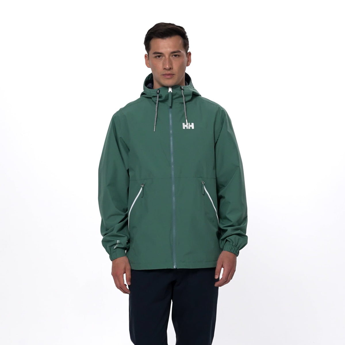SANDOY RAIN JACKET, OPAL GREEN, M