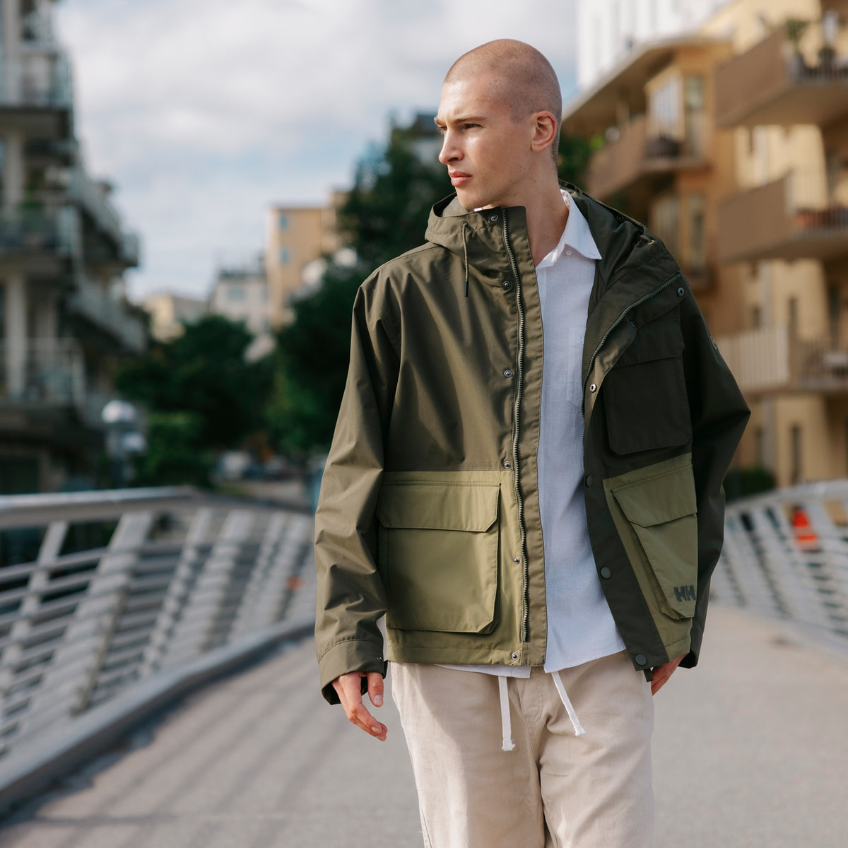 ESCAPE UTILITY RAIN JACKET, UTILITY GRE, XXL
