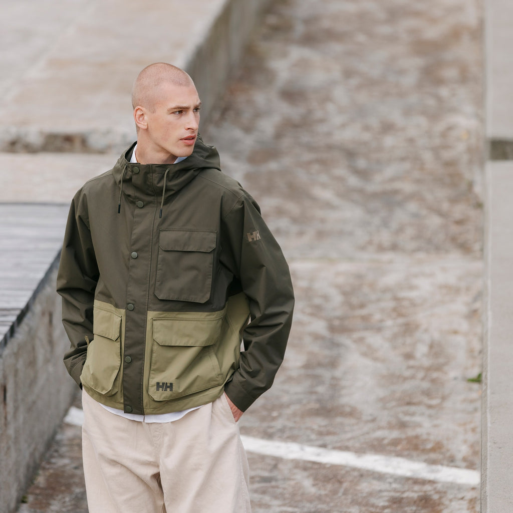 ESCAPE UTILITY RAIN JACKET, UTILITY GRE, XXL