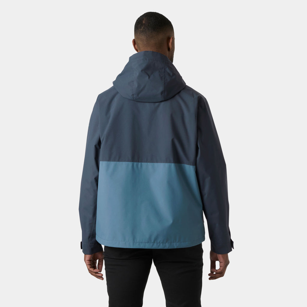 ESCAPE UTILITY RAIN JACKET, WASHED NAVY, XXL