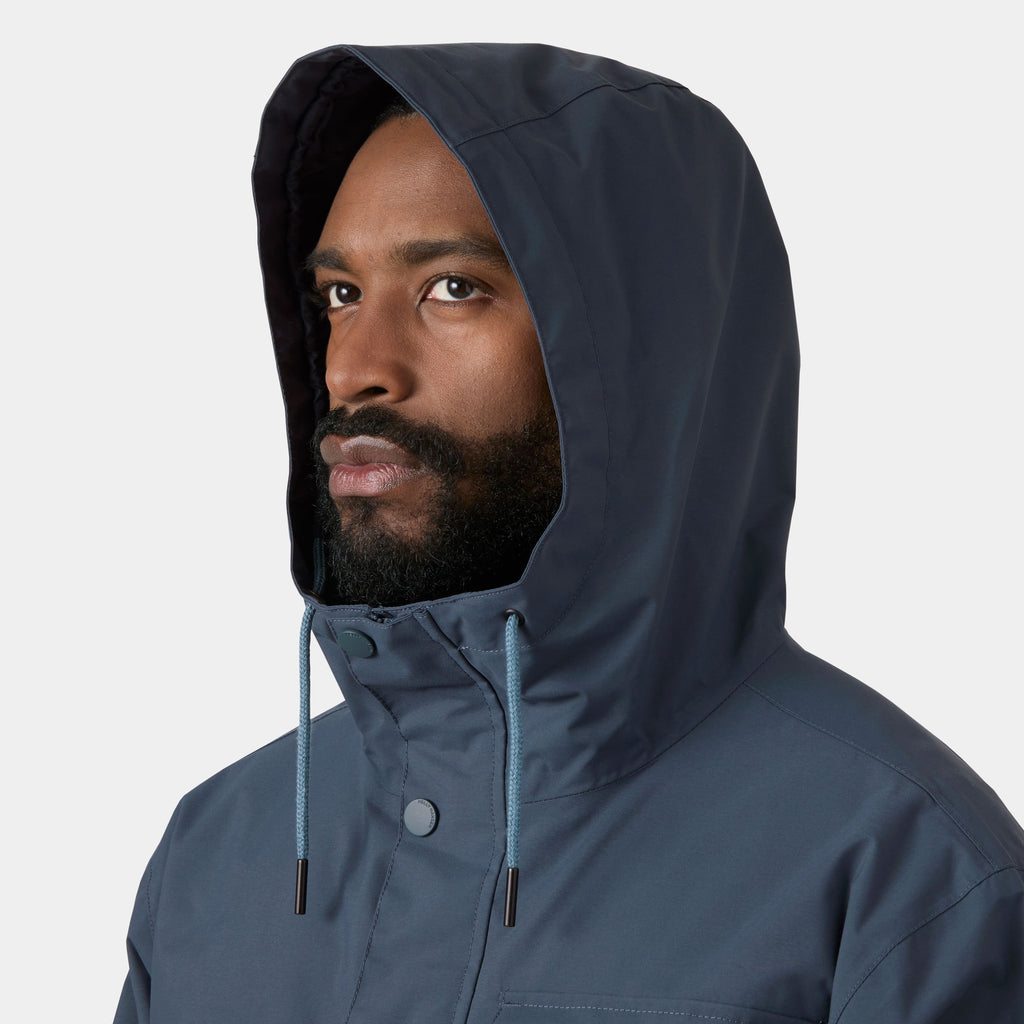 ESCAPE UTILITY RAIN JACKET, WASHED NAVY, XXL