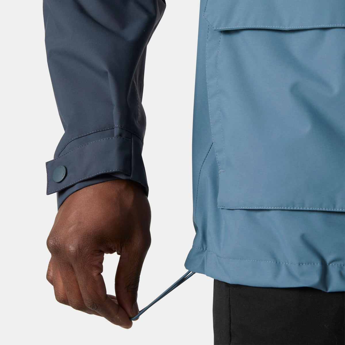ESCAPE UTILITY RAIN JACKET, WASHED NAVY, XXL